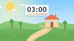 Таймер на 3 минуты | Анимация и легкая музыка
