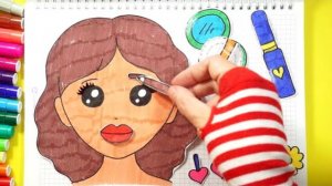 Мультик для детей-Как сделать ИГРУ из БУМАГИ/Детская косметика для детей