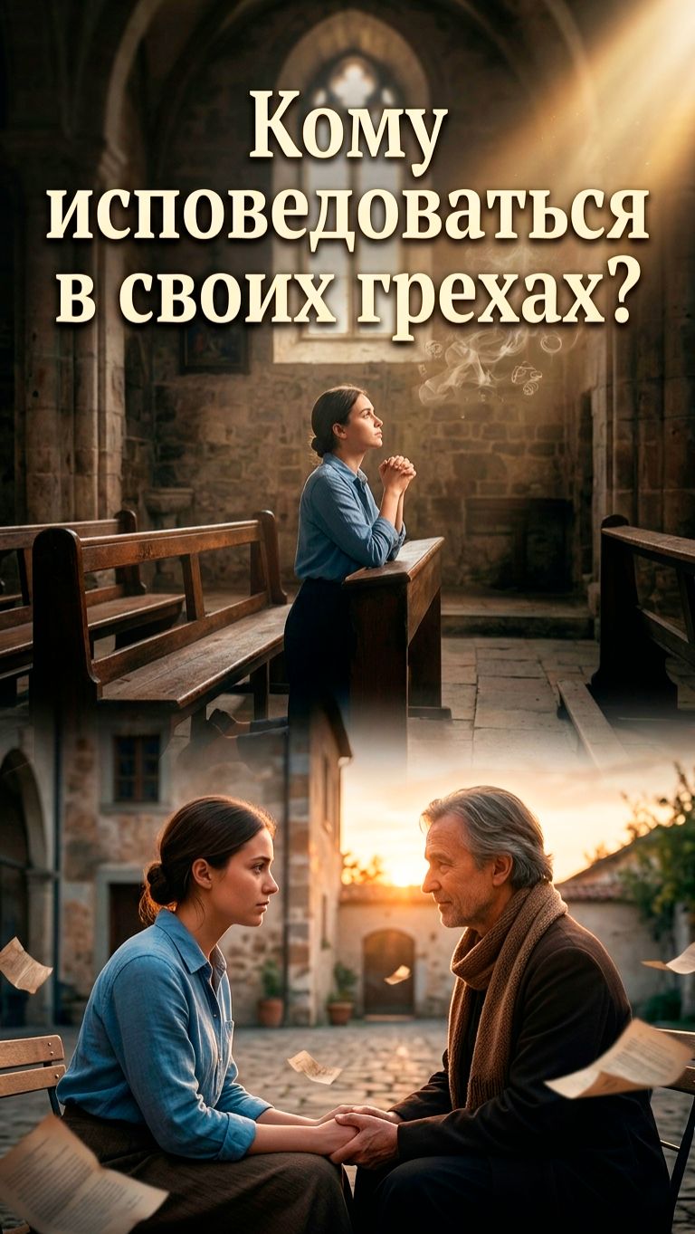 Когда исповедоваться Богу, а когда — человеку? Простое правило