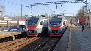 Метро Москвы МЦД проезд электропоезда ЭП2д платформа Водники