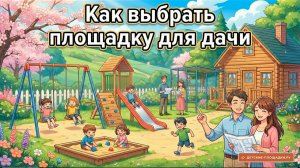 Как выбрать детскую площадку для дачи? Подробное видео простым и понятным языком.