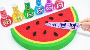 Мультики для детей. Как сделать радужный арбуз из кинетического песка. Мультики для малышей