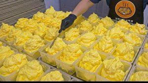 800 штук в день! Популярный русский хлеб с маслом, хрустящий хлеб с икрой минтайко.