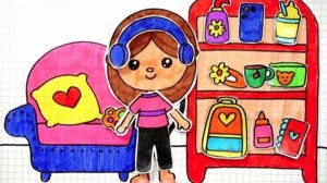 Мультик для детей- Как сделать ИЗ БУМАГИ ИГРУ/Игра из БУМАГИ/ДОМ ДЛЯ ДЕТЕЙ