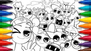 СПРУНКИ РАСКРАСКА: НОВАЯ МЕГА ЯРКАЯ РАСКРАСКА 🎨СПРУНКИ-ВСЕ ПЕРСОНАЖИ!! РЕАКЦИЯ