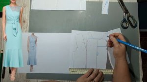 Моделирование. Элегантное платье за один вечер своими руками. Выкройка № 1999.
