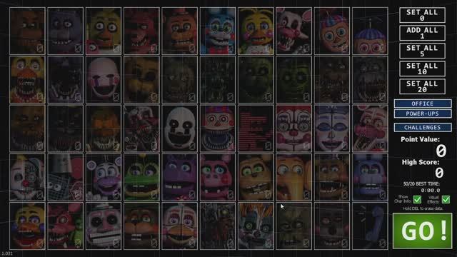 Ultimate Custom Night FNAF #1 Ознакамливаемся с игрой.