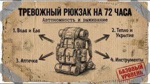 Тревожный чемоданчик на случай ЧС： что должно быть на 72 Часа.