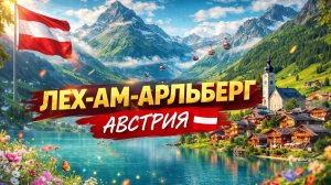 Лех-Ам-Арльберг, Австрия. Ночью это место выглядит эпично Вечерняя прогулка по Снежной деревне 4K