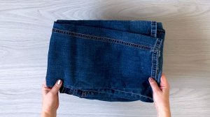 Как сшить удобную и практичную сумку на плечо из старых джинсов