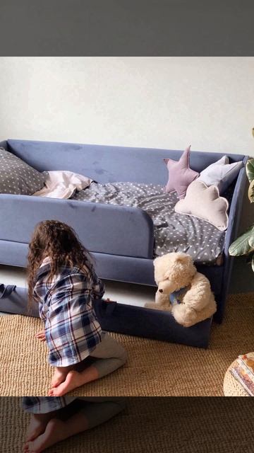 LEELOO | ЛИЛУ с выкатным спальным местом, цвет синяя дымка