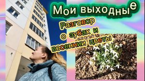 Vlog выходного дня: разговор о зубах и новые действия. Завтрак, чай, первые подснежники 🌱