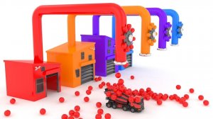 Учим цвета с помощью транспортных средств, изучение цветов с помощью грузовиков-цистерн для детей