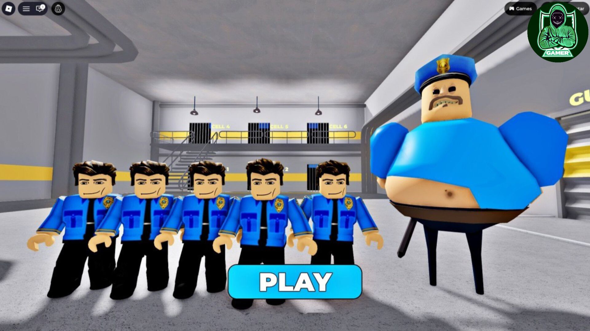 Полицейские бегут из тюрьмы! Игровой процесс в стиле #obby #roblox #barryprisonrun