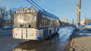 Поездка на новом троллейбусе ВМЗ-5298.01 «Авангард» № 1224, маршрут 15