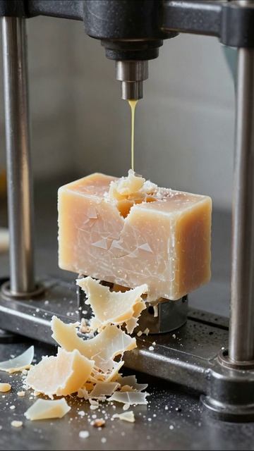 Силовое разрушение мыла: удивительные кадры #эксперимент #наука #разрушение