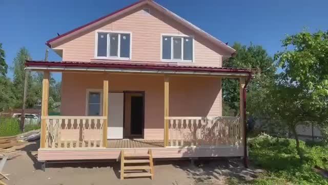 Видео обзор каркасного дома по проекту Анапа. СК Эталон СтройДом