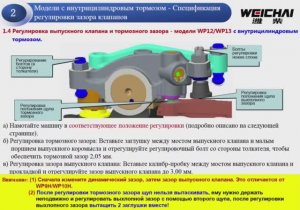 Регулировка клапанов с горным тормозом шакман X3000 WP12, WP13.