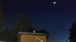 Вечерняя луна звезды 🌛🌟 🌒 🌙 и самолёт🛫✈️