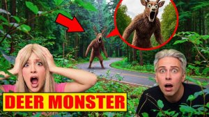 МОЙ ДРОН СНЯЛ РЕАЛЬНОГО Deer Monster 99 Nights в Реальной Жизни!