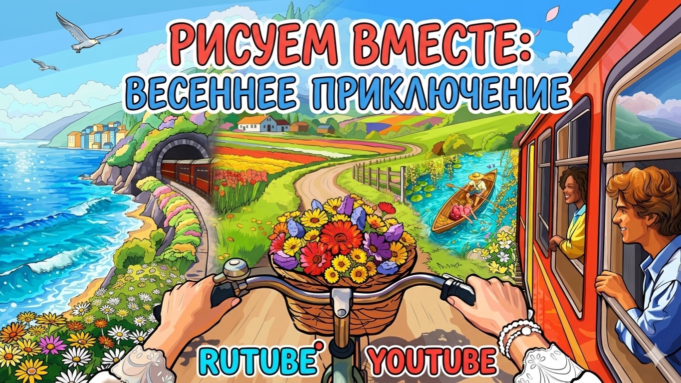 Рисуем ВЕСНУ: этот метод получится у каждого! 🌸