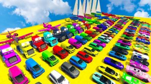 Машинки летают и прыгают! Развивающие мультики Машины помощники. Мультфильмы про машинки