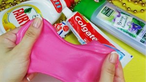 4 Слайма без клея. Слайм из шампуня и зубной пасты. Как сделать слайм