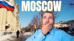 Иностранец в Москве после снегопада (Басманный район)