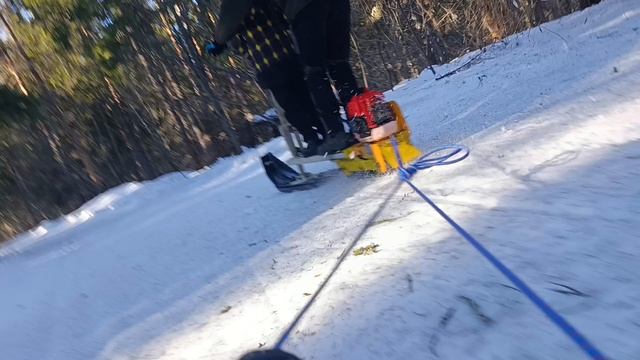 Покатушки на мотоснегосамокате