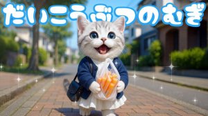 【Офисный котик Муги】Репортаж из жизни Муги, который отправился  за новым тюбиком с паштетом 🐱