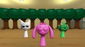 Спрунки 4К Плачущие , Хотят что бы я им Помог От Спрунки Пиксель