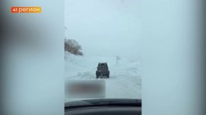 ЛАВИНА СОШЛА НА ДОРОГЕ К ВИЛЮЧИНСКОМУ ПЕРЕВАЛУ • НОВОСТИ КАМЧАТКИ