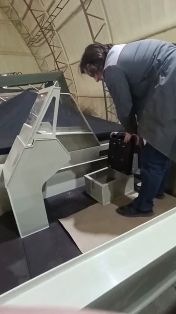 Продуманное сиденье на лодке "Стрежень"