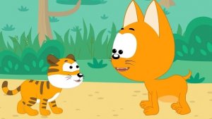 Котенок Котэ и Синий трактор | УЧИМСЯ РЫЧАТЬ | Песенки мультики для детей малышей