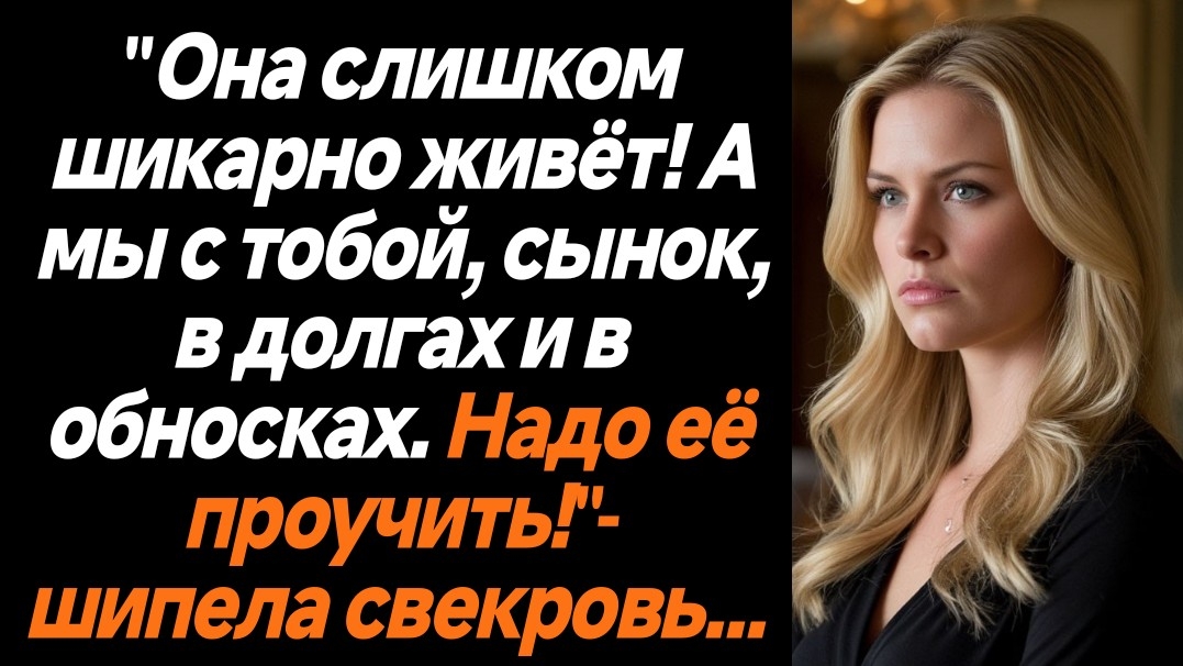 Жизненные истории/»Она слишком шикарно живёт! А мы с тобой, сынок,в долгах и в обносках. Надо её про