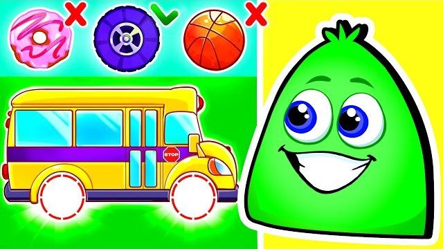 Сборник мультиков для малышей — Изучаем свойства предметов вместе с Оп и Боб на русском