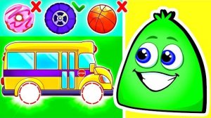 Сборник мультиков для малышей - Изучаем свойства предметов вместе с Оп и Боб на русском