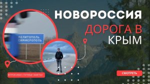 НОВОРОССИЯ. ДОРОГА В КРЫМ ЧЕРЕЗ ДНР, ЗАПОРОЖЬЕ И ХЕРСОН