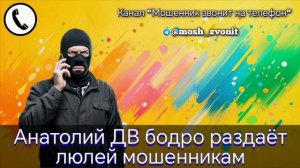 Анатолий ДВ бодро раздаёт люлей мошенникам