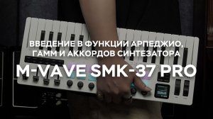 Введение в функции арпеджио, гамм и аккордов синтезатора M-VAVE SMK-37 PRO