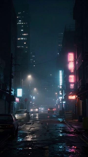 Ночной город: таинственные улицы #ночь #город #атмосфера