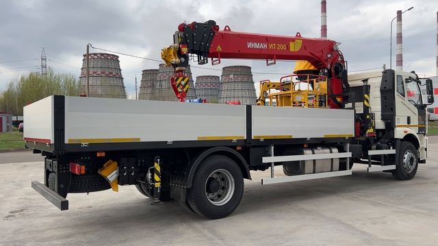 Бортовой FAW J6 CA3250(6x6) c PALFINGER INMAN ИТ 200