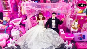 Играем в игрушки из мультика принцесса кукла Барби. Мультфильм для детей. ASMR АСМР