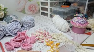 Вязовлог.Процессы и готовые работы 🤩Вяжу брелоки