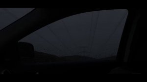 Гроза и дождь из салона автомобиля | Ностальгическое поле | 3 часа