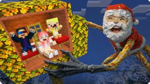 🎀Строим БУНКЕР Внутри ДЕРЕВА в Майнкрафт! СМЕШНЫЕ МОМЕНТЫ НУБИК