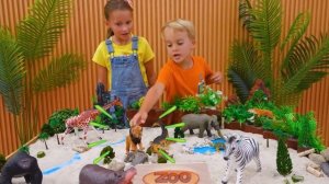 Дикие животные у меня дома! Учим названия животных и интересные факты