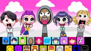 61 и 67 ПРОТИВ K-Pop Охотников на демонов и HUNTR/X и Saja Boys Версия Sprunki