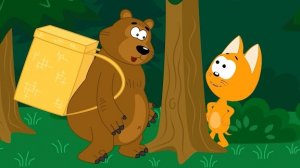 Мишка Косолапый - Котенок Котэ - Учимся считать от 1 до 5 Песенка для детей малышей