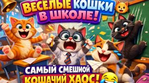 Веселые кошки в школе! Самый смешной кошачий хаос в школе за всю историю 🐱🏫